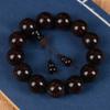 Pulsera de madera de palisandro 2.0 Full Gold Star Blood Sandalwood con 108 cuentas para hombres y mujeres.