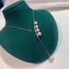 Accesorios DIY Plata de Ley S925 Colgante Elegante Collar Colgante Vacío Cadena para Clavícula Accesorios Colgante de Plata Hecho a Mano
