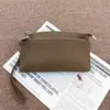 Bolsa de Mão Elegante em Couro Bovino de Primeira Camada Togo, Nova Bolsa Versátil de Couro Genuíno Feminina, Porta-Moedas para o Dia a Dia, Bolsa para Celular Feminina