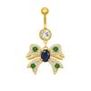 Gebei Europa y Estados Unidos moda transfronteriza anillo para el ombligo de girasol piercing cola de pez ombligo lindo anillo para el ombligo de búho