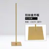 Accesorios para soporte de modelos: Placa cuadrada popular de acero inoxidable engrosada tipo espejo, base triangular con ruedas universales para exhibición de modelos