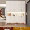 Gabinete de Zapatos para Entrada de Madera Maciza, Recibidor, Puerta de Sala de Estar del Hogar, Compartimento Integrado de Gran Capacidad, Taquilla de Almacenamiento en Pared