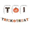 2026 Amazon Decoraciones para Fiesta de Halloween Festival de Fantasmas Banderines y Globos de Murciélago Negros y Naranjas Set Venta al por Mayor Personalización