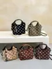 Colección Otoño 2026: Bolso de Lunares Retro, Elegante Bolso Cubo, Bolso de Hombro/Bandolera Chic y Minimalista