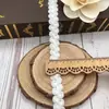 Atacado do Fabricante Fita Estilo Chanel, Renda Centopeia em Oito, Acabamento com Lantejoulas, Renda Espinha de Peixe Ondulada, Acessórios para Vestuário
