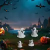 Serie de Demonios Fantasma Blanco de Halloween Transfronterizo Llavero DIY Adorno de Escritorio Accesorios de Decoración para el Tablero del Coche