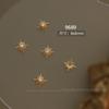 Explosões vermelhas líquidas Buchelati nail art zircão jóias estrelas quatro- folha liga oco diamante unhas acessórios atacado