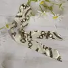 Bufanda Larga Pequeña de Seda Versátil Lazo para Bolso con Cinta de Lazo Cinta para el Cabello Decoración de Caja de Regalo Bufanda Fina Estrecha Biselada Bufanda Pequeña
