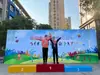 Plataforma de podio de premiación de competición plataforma de presentación acero madera pista de competición atletismo equipo color tamaño personalizable