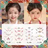 Pegatinas de Tatuaje de Cejas Coloridas Nuevas Femeninas con Brillo Duraderas Impermeables Lindas Estilo Antiguo de Dunhuang Niños y Niñas Maquillaje Performance