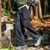 Calça de Montanhismo Masculina de Perna Larga Transfronteiriça Europeia e Americana Primavera e Outono Montanha Outdoor Calças Casuais Soltas com Caimento Versáteis