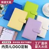 Cuaderno Popular de Amazon Diario Creativo A6 Color Macarrón Cuaderno Femenino de Hojas Sueltas Cuaderno para Ahorrar Dinero
