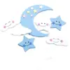 Azúcar Falso Luna estrellas nubes tarjeta para pastel decoración de pastel de cumpleaños tarjeta de fiesta suministros para diseño de ambiente