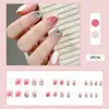Parches de uñas ponibles con un toque de alta gama, populares en línea, en un estilo puro y deseable, dulces con pedrería en forma de corazón y cadenas, pegatinas para uñas postizas