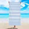 Toalla de Playa Rayada de Venta Caliente Transfronteriza, Toalla de Baño para Natación de Microfibra para Adultos, Toalla Deportiva para Natación al Aire Libre al por Mayor