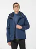Chamarra con capucha y forro desmontable tres en uno para hombre, a prueba de viento e impermeable, adecuada para senderismo y montañismo al aire libre, estilo moderno