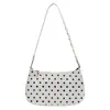 2026 Bolso de Moda Nuevo para Mujer Elegante de Lunares Fresco Bolso de Axila Lindo Estudiante Bolso de Hombro para Salir Diariamente