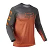 Camiseta de Manga Longa com Secagem Rápida para Corrida Off-Road Transfronteiriça, Tamanhos Europeus e Americanos, Corte Amplo, Roupa Versátil e Estilosa para Downhill
