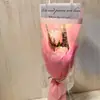 Venta al por mayor de fábrica Regalo transfronterizo Día de la Madre San Valentín Hierba Flores secas Rosa Clavel Flores de jabón Ramo mixto terminado