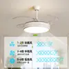 [Wow] Nuevo 2025 Zhongshan Ventilador de Techo Inteligente Silencioso de Gama Alta Luz de Ventilador Invisible Lámpara de Ventilador de Techo