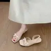 Sandalias tipo moño estilo francés para mujer, nuevo modelo verano 2026, que aumentan la altura, hermosas, perfectas con faldas, cómodas para los pies, sandalias romanas