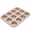 Fábrica de Origem Molde de Aço Carbono Espessado Antiaderente Forma de Bolo Utensílios de Confeitaria Multifuncionais 6 Furos 12 Furos 24 Furos Assadeira