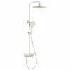 Juego de ducha termostático de cobre de alta calidad, cabezal de ducha redondo para el hogar con alcachofa de ducha manual ajustable para el baño