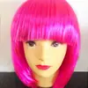 Suministro Transfronterizo de Cortes de Pelo Bob Coloridos para Estudiantes, Extensiones Bobo, Artículos para Fiestas, Pelucas para Estudiantes, Pelucas de Pelo Corto de Fabricantes