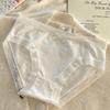 Ropa interior ultrafina de seda de hielo transfronteriza para mujer, de talle medio, con lazo, transpirable, sexy, calzoncillos tipo bóxer para estudiante japonés