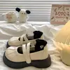 Zapatos Mary Jane de Plataforma con Velcro y Punta Redonda 2024 Verano Nuevo Estilo Japonés Versátiles que Aumentan la Altura Zapatos de Cuero para Mujer
