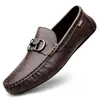 Zapatos de frijol de venta caliente en vivo para hombre, cuero genuino de piel de vaca, transfronterizos, de alta gama, perezosos, de un paso, zapatos casuales, mocasines transpirables