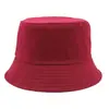Sombrero de pescador al por mayor logo personalizado protector solar parasol sombrero tipo cuenca placa ligera color sólido algodón sombrero publicitario copa plana
