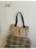 Bolso de Felpa Retro Relajado de Gamuza para Mujer 2026 Nuevo Otoño/Invierno Bolso de Hombro de Gran Capacidad Bolso de Mano para Viajes