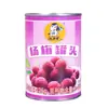 Arándano enlatado Quanqiebang, fruta entera comercial en caja en almíbar, bolitas dulces heladas, bebida de lichi, jugo de mora grande en botellas
