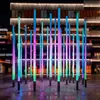 Columna de Luz Led de Flujo Multicolor, Luz de Marquesina de Siete Colores, Columna de Luz Inteligente Interactiva Impermeable para Lugares Escénicos y Plazas, Iluminación de Paisaje