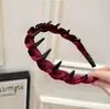 Faixa de Cabelo de Veludo Estilo Francês Envolvida em Pérolas para Mulheres, de Alta Qualidade, Elegante e Fashion