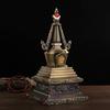 Pagoda Bodhi tamaño múltiple 21 cm bronce dorado artefacto de práctica espiritual Bodhi chapado en oro incrustado con piedras preciosas Shiritata Arita