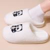 Nuevas Zapatillas de Algodón de Invierno Lindas de Dibujos Animados de Panda, Cómodas para el Hogar, para Hombres y Mujeres, Parejas, Calientes para Interiores