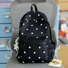 Mochila Estilo Coreano Ins Clásica con Estampado de Lunares para Estudiante, Mochila de Viaje con Ambiente de Chica Retro Suave