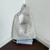 Bolsa de Lona Cuadros Nueva y Linda de Dibujos Animados para Mujer con Bordado, Bolsa Tote Versátil para la Escuela y el Trayecto