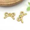 Kit de Materiales para Joyería DIY Colgante de Acero Inoxidable Dorado con Lazo Estilo Lujo de Nicho - Collar Pendientes Pulsera