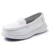 Sapatos de Enfermeira Couro Genuíno Mais Veludo Feminino Solado Macio Respirável e Não Cansativo Sapatos de Trabalho para Hospital Prontos para Exportação Atacado Dropshipping