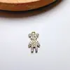 Accesorios de joyería con baño de oro de cobre de 18k de alta retención de color, colgante, collar, pulsera, pendientes con microincrustaciones de circonita, materiales hechos a mano para DIY
