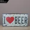 Pintura Decorativa Estilo Industrial con Matrícula, Arte de Pared Vintage para Restaurante de Barbacoa, Colgante Creativo y Único, Vino, Metabo
