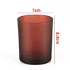 Taza de Vidrio para Velas Lista para Usar de 200ml con Tapa del Fabricante, Tarro de Aromaterapia Colorido, Utensilio Sencillo para Velas de Aromaterapia de Interior