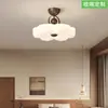 [Wow] Lámpara de Techo Estilo Crema Francesa, Estilo Antiguo, Lámpara de Flor de Espectro Completo para Estudio de Gama Alta, Protección para los Ojos