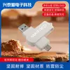 Venta al por mayor de fábrica USB Flash Drive Ecológico y Biodegradable de 32 GB Hecho de Paja de Trigo, Giratorio, Doble Uso para Teléfonos Móviles y Computadoras, USB Flash Drive de Madera