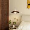 Estilo Francés de Mediados de Siglo Lujo Ligero Lámpara de Araña de Mesita de Noche para Dormitorio Atmósfera Retro Personalidad Creativa Color Nogal Lámpara de Mesa para Comedor Bar