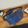 Bolso de mezclilla estilo Harajuku artístico transfronterizo para mujer, novedad de verano 2024, estilo coreano, estilo informal, pequeño bolso para teléfono móvil para hombre.