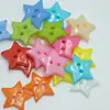Botones de Estrella Coloridos para Camisas de Niños, Botones de Dos Agujeros, Botones Hechos a Mano para DIY, Botones de Resina de Dos Agujeros, Botones de Estrella Creativos
